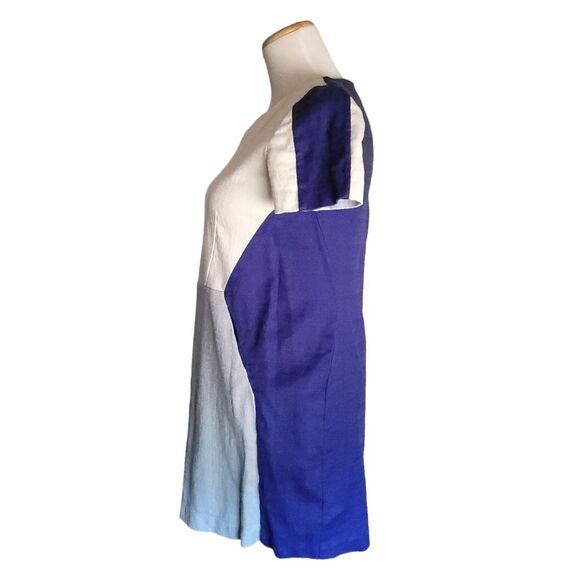 Boden Blue White Textured Pippa Tunic Dress Size 6P Style WH988 - Picture 3 of 14